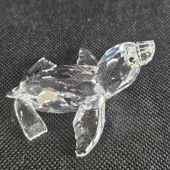 Swarovski Crystal Baby Sea Lion Figurine Retired Piece From Aquatic World Group - Picture 6 of 9